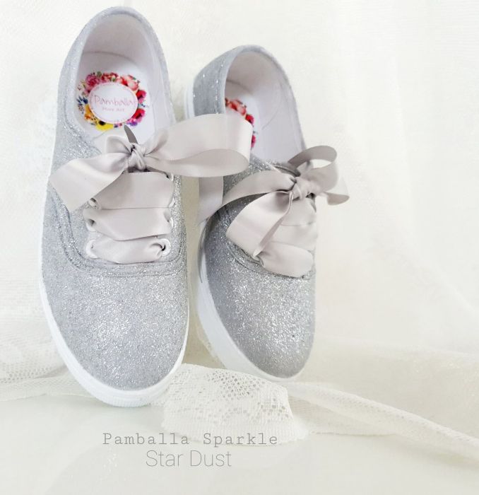 Снимка на Sparkle Star Dust wedding sneakers