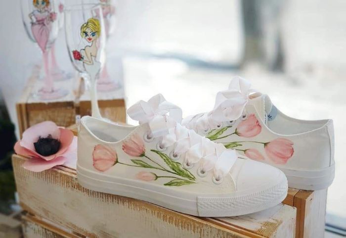 Снимка на Eustoma Flower sneakers