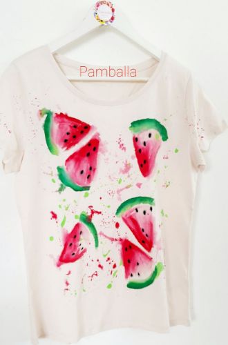 Снимка на Watermelon Ecru T - shirt