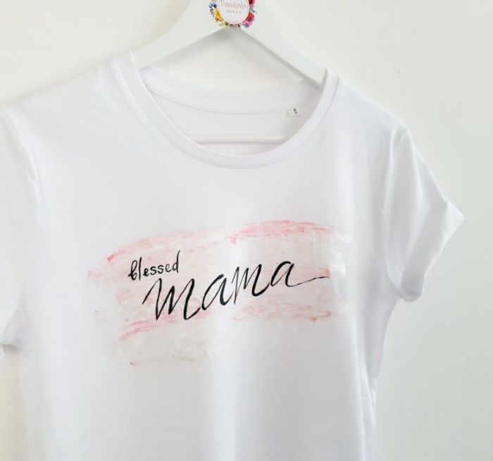 Снимка на Blessed Mama pink T - shirt 