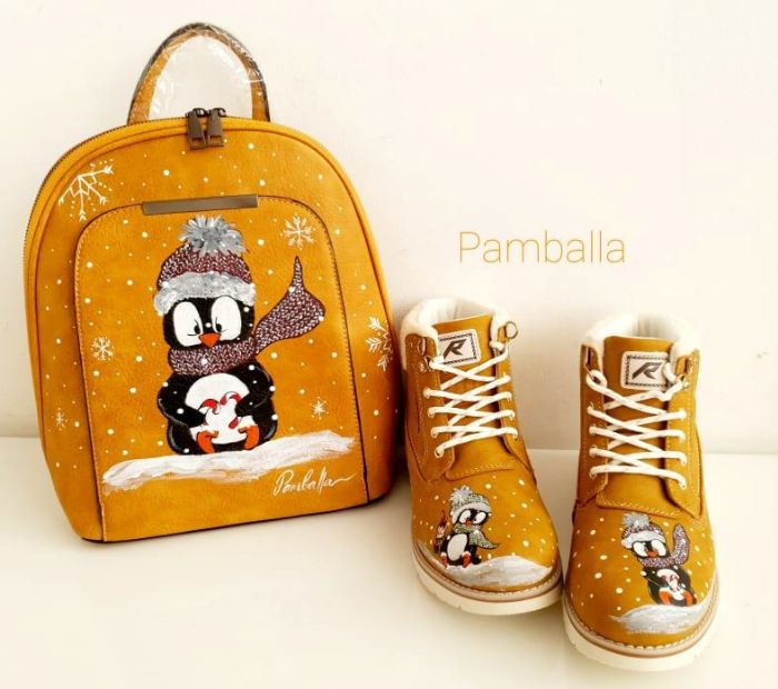 Снимка на Caramel Penguin backpack 