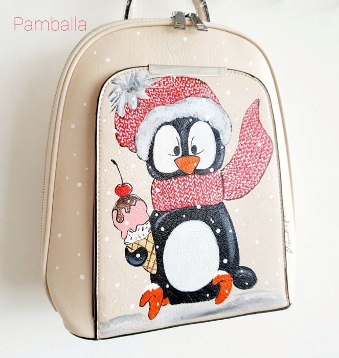 Снимка на Penguin ecru backpack  