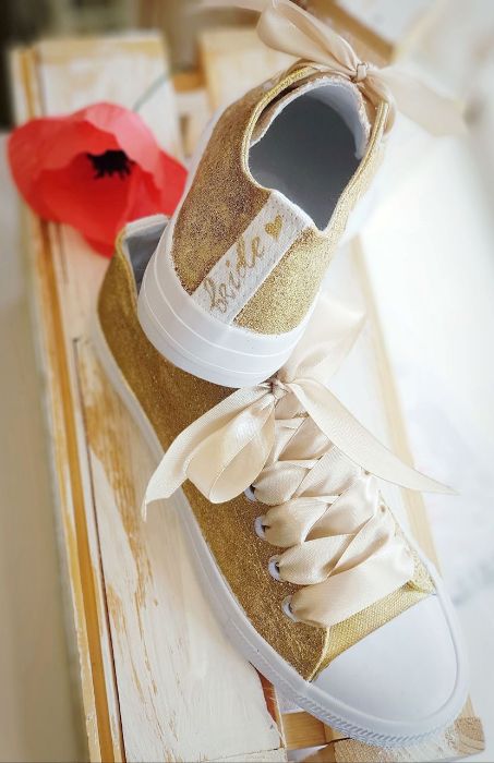 Снимка на Gold wedding sneakers №38