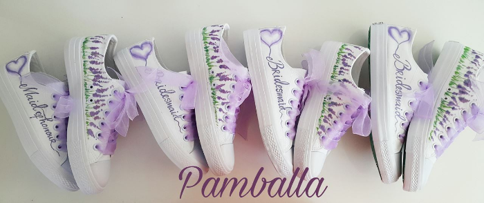 Снимка на Lavender wedding sneakers