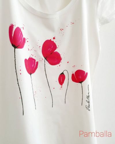 Снимка на Printed Poppies T - shirt 