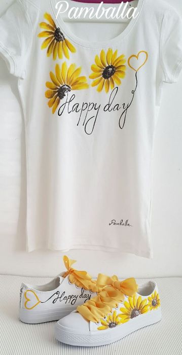 Снимка на Happy  Day Sunflowers T - Shirt