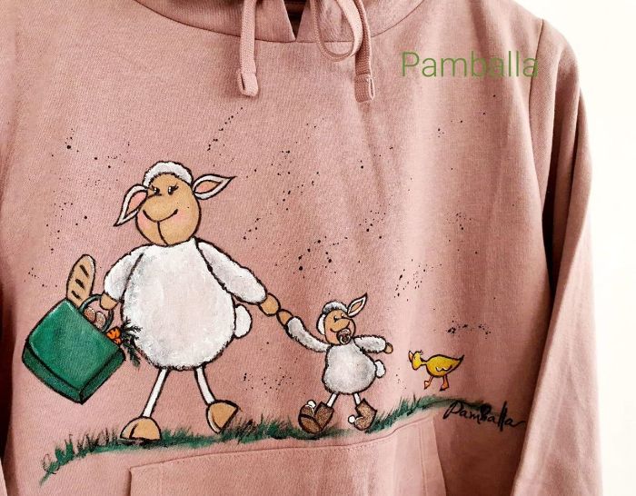 Снимка на Mama sheep pink hoodie