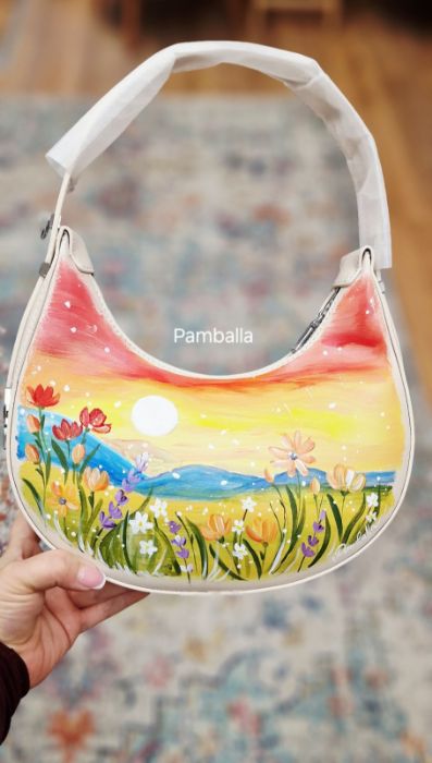 Снимка на Sunset Meadow Handbag | Чанта Залез в полето